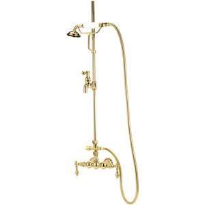    Polished Brass Tub Shower Telephone Faucet TW29