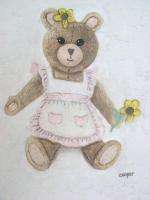 Cooper Original Signed Teddy Bear Painting  
