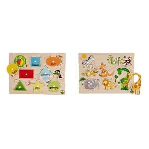  PBS Kids Shapes and Animals Puzzle Set Toys & Games