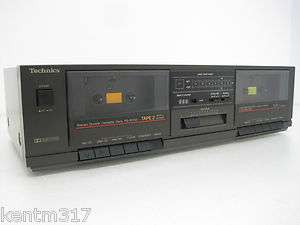 Technics Stereo Double Cassette Deck Player RS B17W  