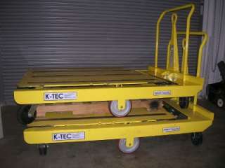 Tec Flat Deck Industrial Rotating Skid Pallet Cart KT2 49R NEW 