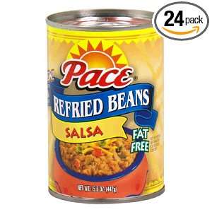 Pace Refried Beans Salsa Easy Open, 15.6 Ounce Units (Pack of 24)
