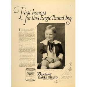  1925 Ad Bordens Eagle Brand Condensed Milk L Gordon Ross 