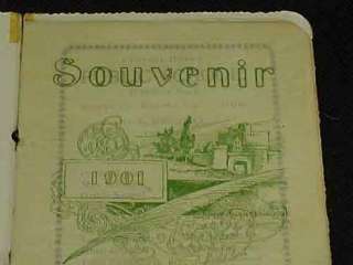 1901 Homer Medina Co., Ohio Souvenir Stone School Graduate Booklet 