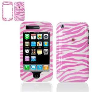  iPhone 3G/3GS Protex Pink/White Zebra Design Protective Case(Carrier 