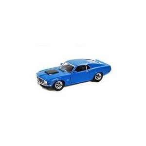  1970 Ford Mustang Boss 429 1/24 Blue Toys & Games