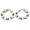 Silver or Black Stainless Steel CZ Hoop Earrings  
