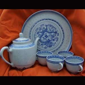  Old Fashion Oriental Tea Set 