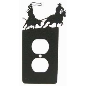 Team Roping Outlet Plate Cover