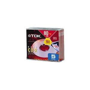  TDK CD Rs (CD R80FXML5G) (CD R80FXML5G) Electronics