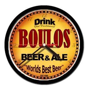  BOULOS beer and ale cerveza wall clock 