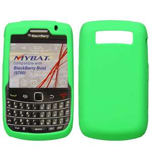 Silicone Skin Cover Case FOR Blackberry BOLD 9700 GREEN  