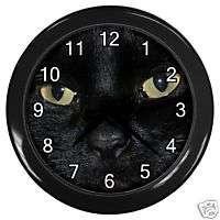 Black Cat Eyes Photo Round Wall Clock New  