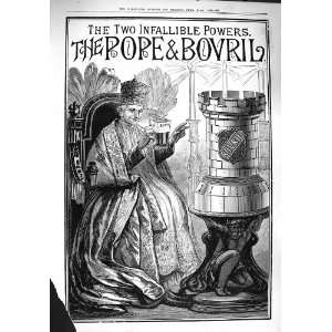  1890 Advertisement Bovril Drink Pope Antique Print