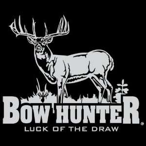  Bowhunter Luck of the Draw Large Whitetail Window Decal 