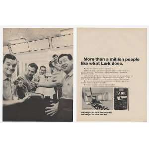  1968 Lark Cigarette Bowlers Bowling 2 Page Print Ad (12657 
