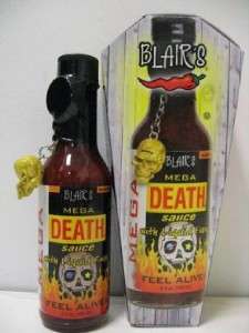 Blairs Mega Death Sauce With Liquid Rage & With Skull  