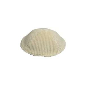 17 Centimeter Corduroy Kippah with Lined Pattern 