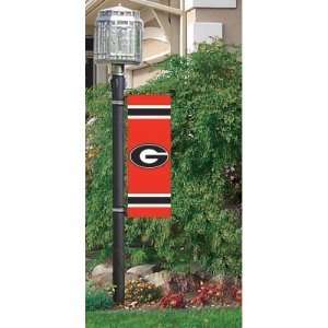  NCAA Georgia Bulldogs Post Banner Flag Patio, Lawn 