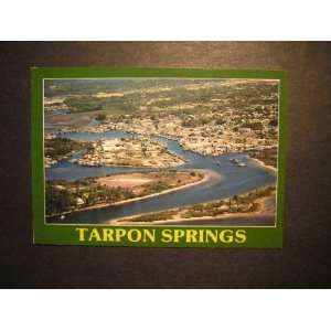  Aerial, Tarpon Springs, Florida FL 1980s Postcard not 