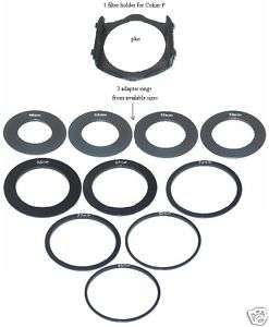 Three Adapter Ring for Cokin P Filter U Select + Holder  