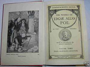EDGAR ALLAN POE WORKS OF 1904 First Edition  