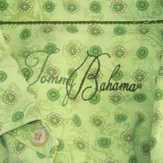 NWT Green Tea TOMMY BAHAMA Tamarindo Camp Shirt *M*  