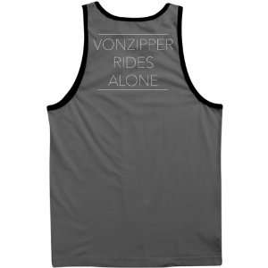 VonZipper Rides Alone Mens Tank Casual Wear Shirt   Charcoal / Medium