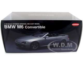 BMW M6 E64 CONVERTIBLE SILVER 118 KYOSHO  