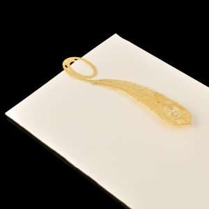  18k Gold Plated Bookmark / Notebook Label / Note, Fashion 