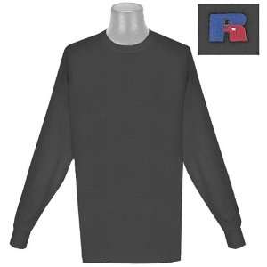  Russell Athletic Basic Cotton Long Sleeve T Shirt Mens 