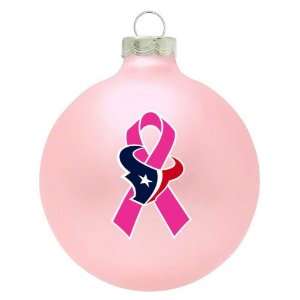   Texans Breast Cancer Awareness Pink Ornament