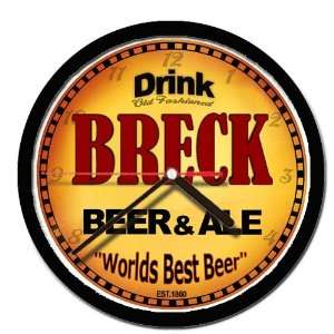  BRECK beer and ale cerveza wall clock 