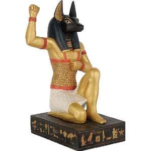  Kneeling Anubis Saluting the Rising Sun Egyptian Statue 