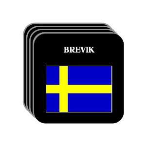  Sweden   BREVIK Set of 4 Mini Mousepad Coasters 