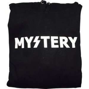  Mystery Text Logo Youth Hooded Sweatshirt [Small] Black 