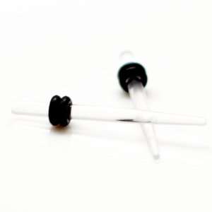 Clear Ear Taper & Stretcher Gauge Ear Plugs ~ 12G ~ 2.1mm ~ Sold as a 