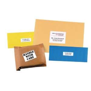  Maco 2/3 x 3 7/16, Assorted Eco File Labels (30 Up, 25 