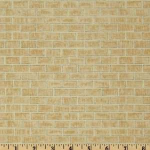  44 Wide Brickwork Classic Natural Fabric By The Yard 