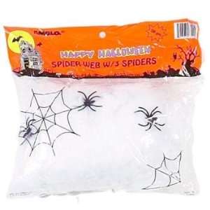  Halloween Spider Web With 3 Spiders Case Pack 96   378759 