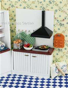 Dollhouse Kitchen Furniture Cabinet Table Chair Set  