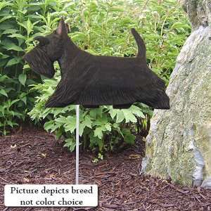  BRINDLE Scottish Terrier Garden Stake by Michael Park 