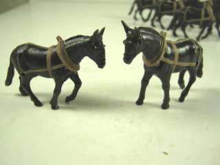 Lot 21 Vintage Plastic COWBOYS BORAX MULE TEAM & HORSE  