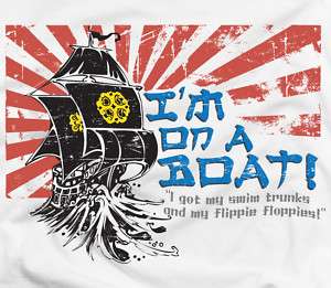 on a boat (asian)   oriental fob music tee t shirt  
