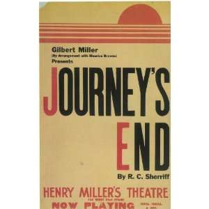  Journeys End Poster Broadway Theater Play 14x22