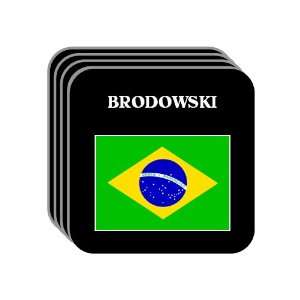  Brazil   BRODOWSKI Set of 4 Mini Mousepad Coasters 
