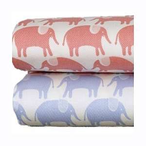   Collection Junior Organic Elephant Parade Crib Sheet in Roxy Baby