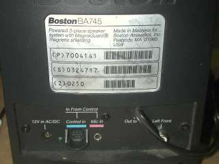 Boston Acoustics BA745 Computer Speakers  