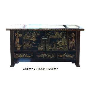   Top Golden Mountain Scenery Sideboard Table Ass858