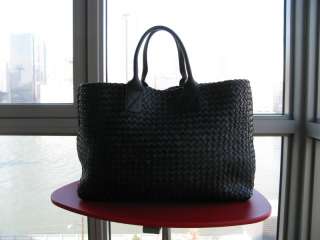 Bottega Veneta Soft Black Nappa Leather Extra Large Cabat Tote Bag 